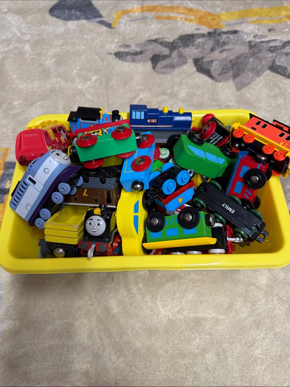 Assorted Kids Toy Train Cars - Multicolor Playset